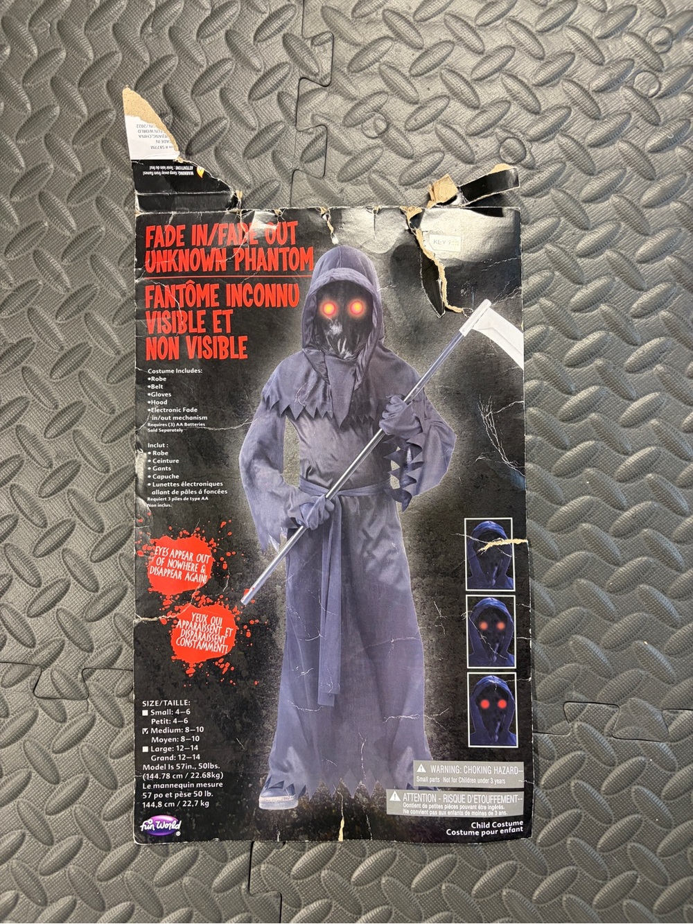 Kids Phantom Halloween costume size 4-6